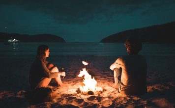 Great Food Ideas for Camping smores-around-a-beach-bonfire-camping-trip